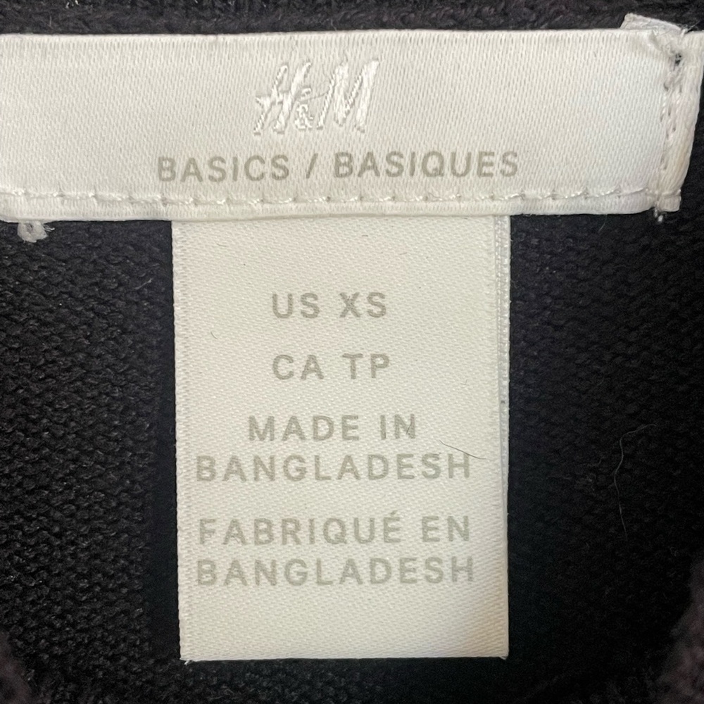 H&M Black Dress Long Sleeve Mock Neck Cute Business Casual Dark Academia NWOT - Picture 8 of 11